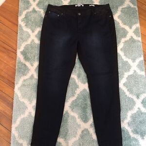 Kenneth Cole Plus size indigo/ Black 2 tone Jeans